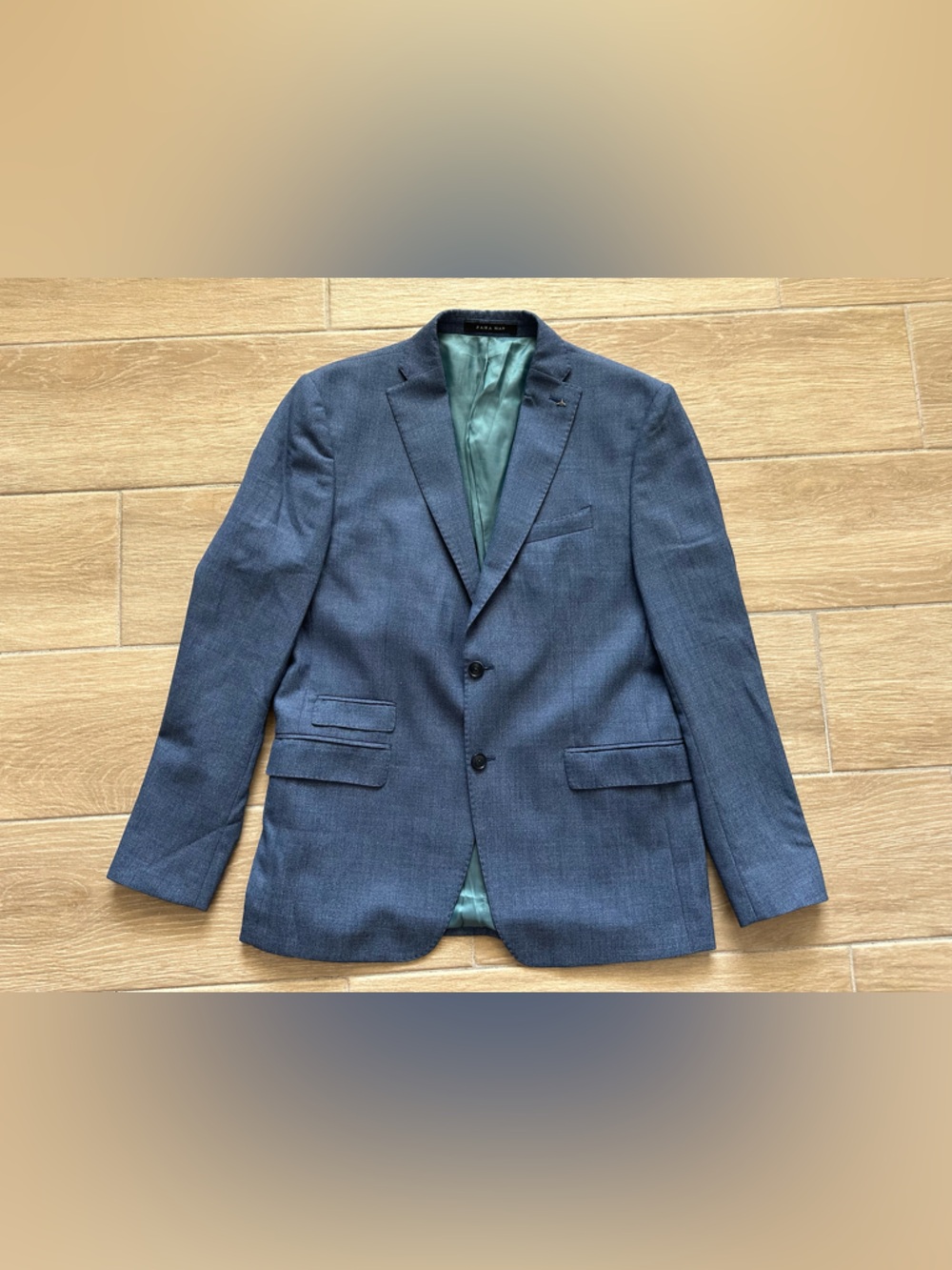 Zara Man suits collection AW ‘16 USA 44 suit jacket beautiful blue